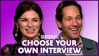 Paul Rudd \& Aisling Bea Talk Irish Vagina Slang | Living With Yourself | PopBuzz Meets