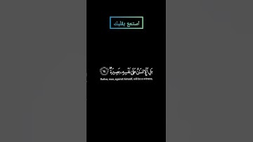سورة القيامة ينبؤ الإنسان يومئذ بما قدم و أخر بصوت ياسر الدوسري #ياسرالدوسري #قرآن #قران #قرآن_كريم