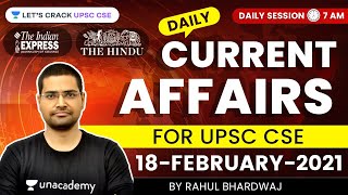 Daily Current Affairs/News Analysis | 19-February-2021 | Crack UPSC CSE 2021 | Rahul Bhardwaj