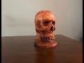 Wood Skull Carving With the Foredom.