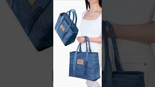 DIY Zipper Tote Bag from Old Jeans Miarti🪡🧵✂️ 👜