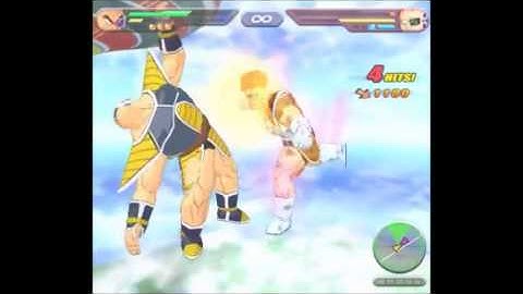 Dragon Ball Z Budokai Tenkaichi-Nappa vs Recoome
