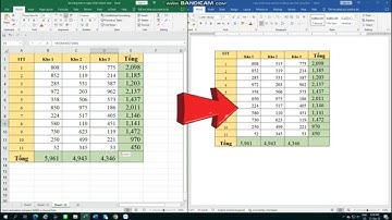 Cách copy excel sang word Khi thay đổi số liệu excel thì word tự động cập nhật theo