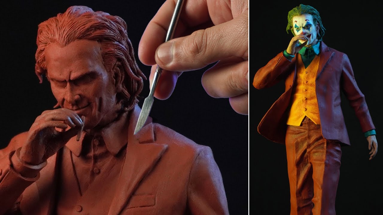 Sculpting JOKER 2019 | Joaquin Phoenix - Timelapse