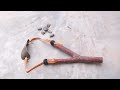 How to make a slingshot | without power Tools | At Home