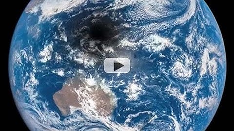 Moon Shadow Crossing Earth Seen From Space | Video