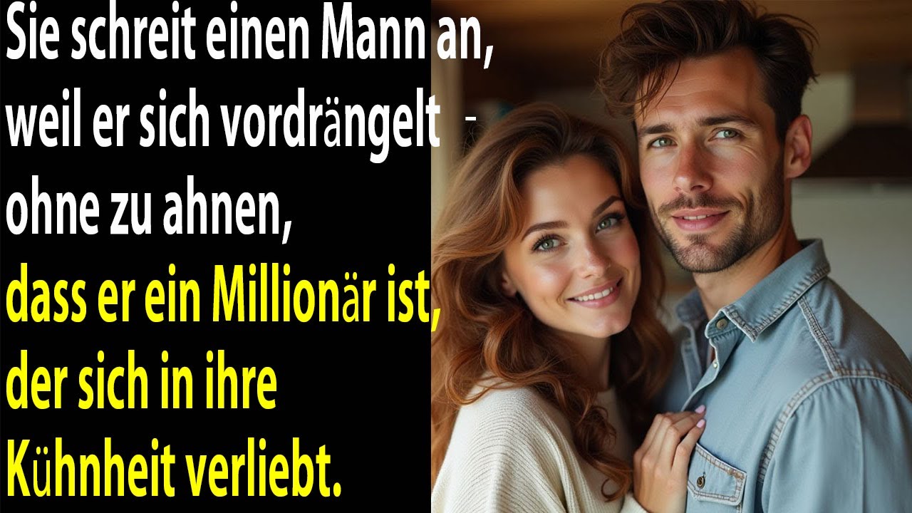 Sie schrie einen Mann an, der sich vordrängelte – ohne zu wissen, dass er ein Millionär war