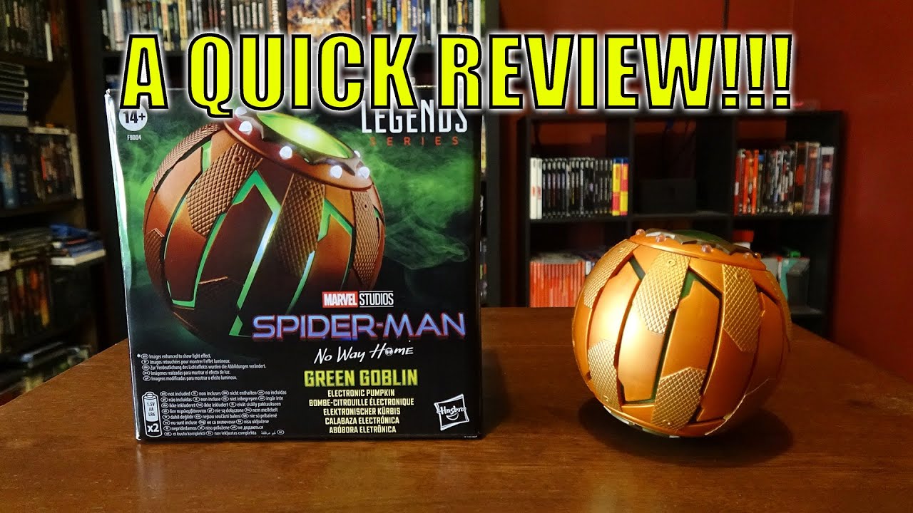 MARVEL LEGENDS GREEN GOBLIN ELECTRONIC PUMPKIN BOMB (SNWH) REVIEW