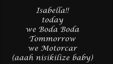 Isabella-sauti sol Lyrics