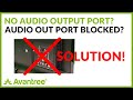 Tv has no audio output ports or audio output ports blocked  solution