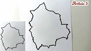 Cómo dibujar el mapa de Bolivia 📚