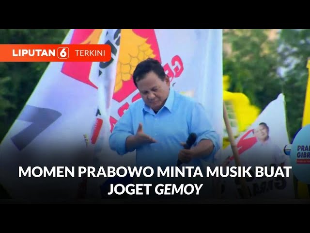 Momen Prabowo Minta Musik Buat Joget Gemoy di Semarang | Liputan 6 class=