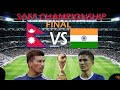 Nepal vs india saff finals  oct 16 2021  live streaming