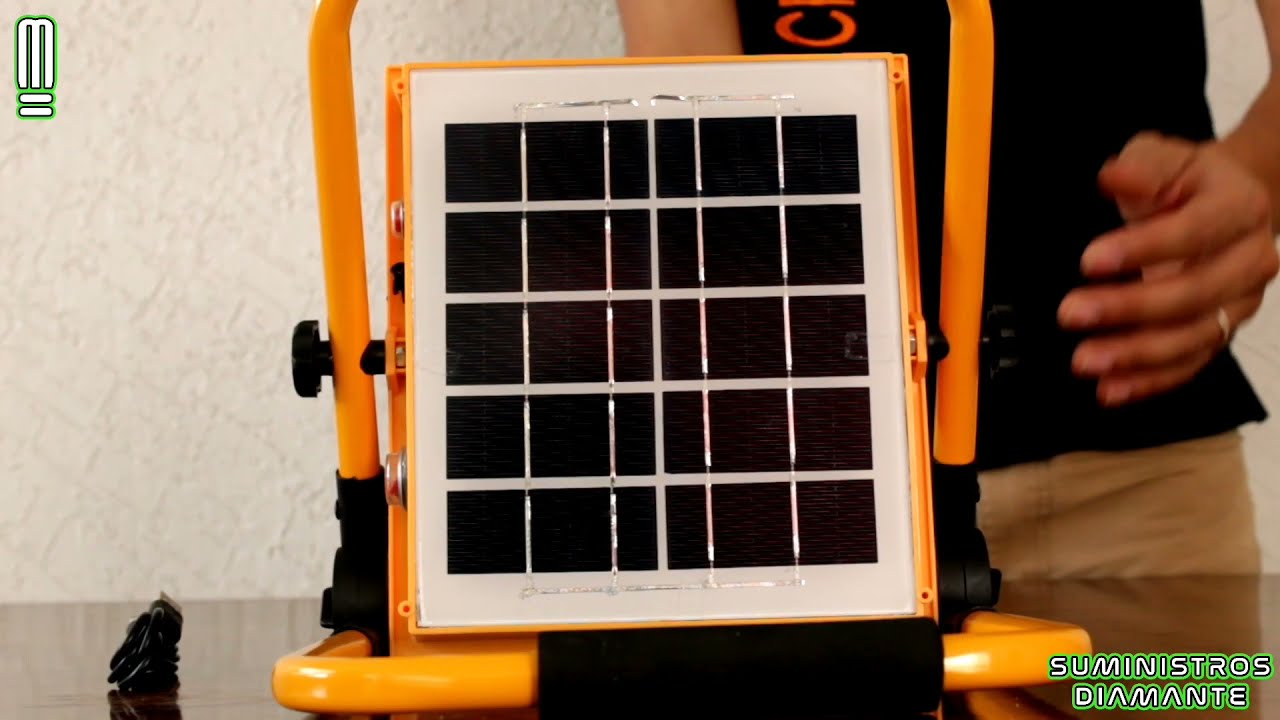 Matefielduk Reflector Solar Proyector 3 Modos USB Recargable Trabajando lámpara Que acampa 