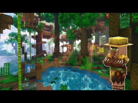 Jungle Treehouse Village in Minecraft!? | Build Timelapse