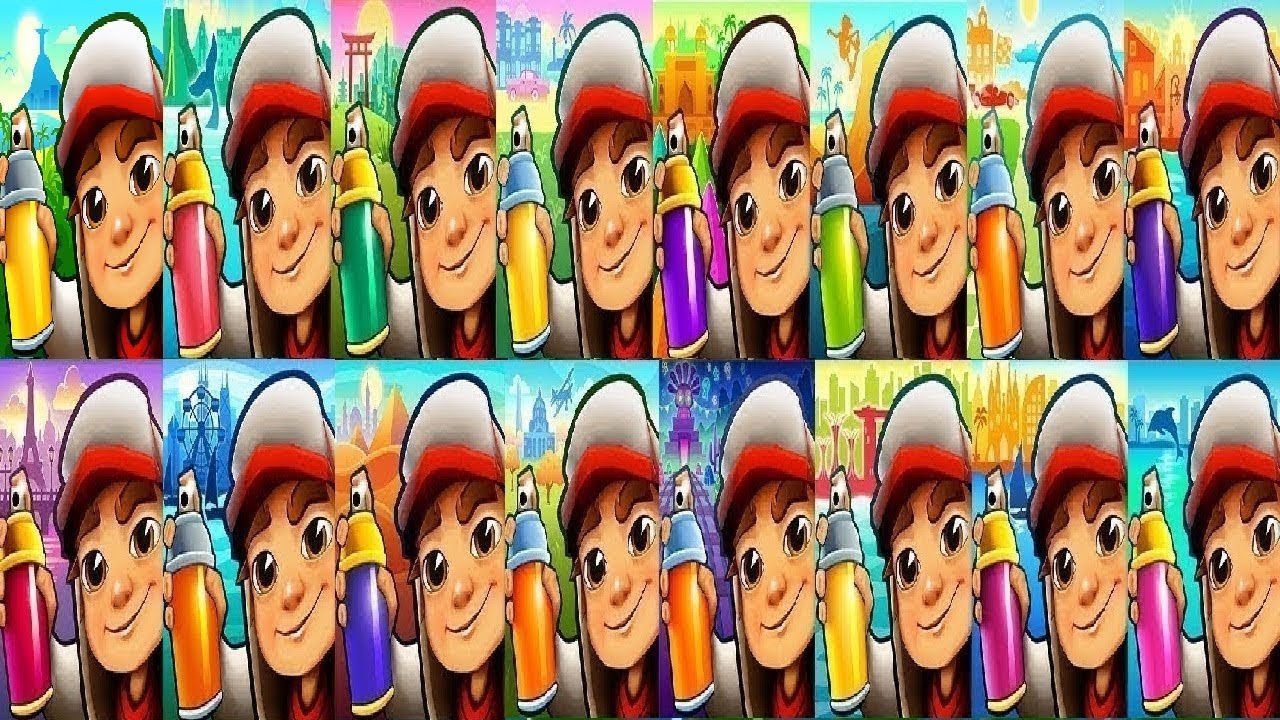Subway Surfers Rio VS Havana VS Venice Beach Buenos Aires Iceland Tokyo Paris Chicago Saint Peter