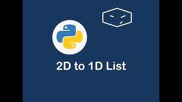 2D list to 1D list in python 😀