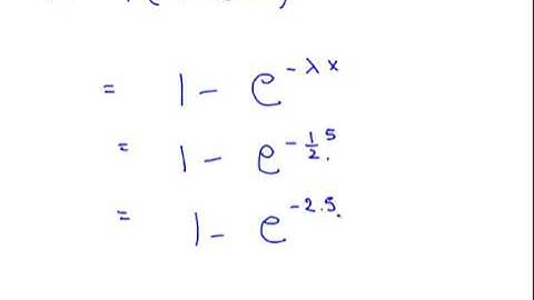 Exponential Distribution - Tutorial Question (Part 1)