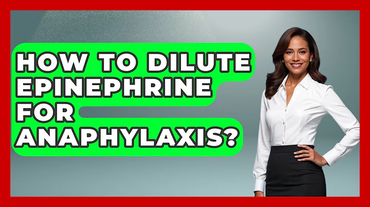 How To Dilute Epinephrine For Anaphylaxis? - First Response Medicine