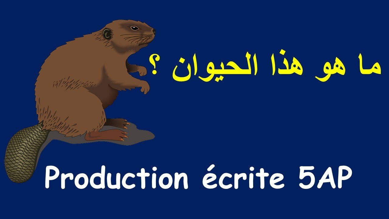 Production écrite 5AP, les animaux | تعبير كتابي عن حيوان جديد و غير معروف للسنة الخامسة