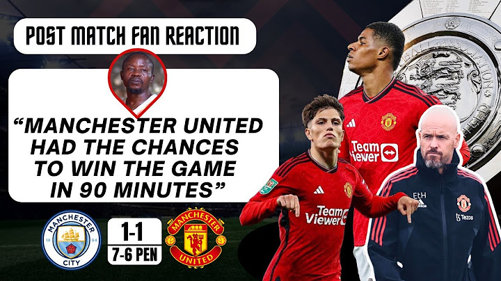 Manchester City 1-1 Manchester United (7-6 Pen) | Rashford | Onana | Ten Hag | Community Shield