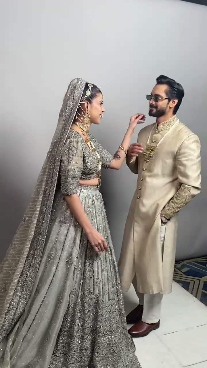 Aiman Zaman and Mujtaba light up the backstage at the 22nd NEO HUM Bridal Couture Week.