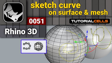 0051. sketch curve on mesh & surface in rhino