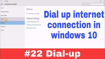 #22 Dial-up internet connection in windows 10 in Hindi