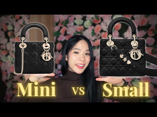 mini lady dior bag black