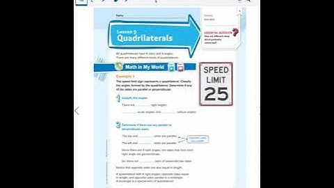 Math Chapter 14 Lesson 9: Quadrilaterals