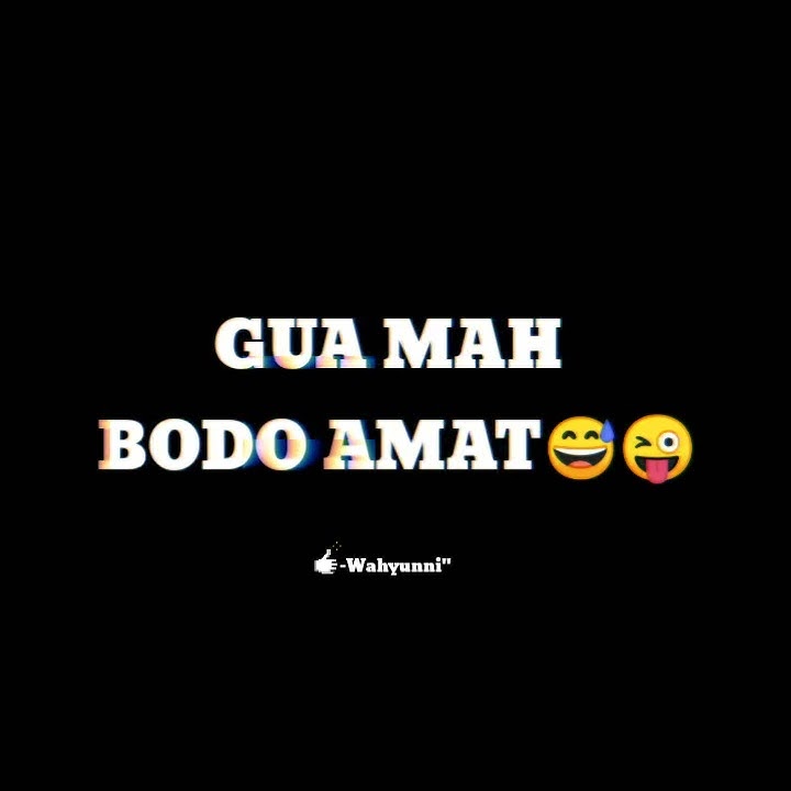 Gua mah bodo amat || STORY WA 30dtik