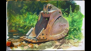 Gouache on a Colored Underpainting