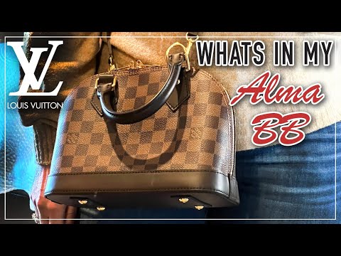 Louis Vuitton Alma BB Damier Ebene Pros & Cons MOD SHOTS All Angles+What's  Inside My Bag