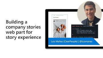 Building a company stories web part for story experience