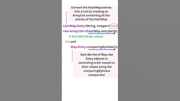 Sorting a HashMap by Values||Automation Testing || Selenium Java