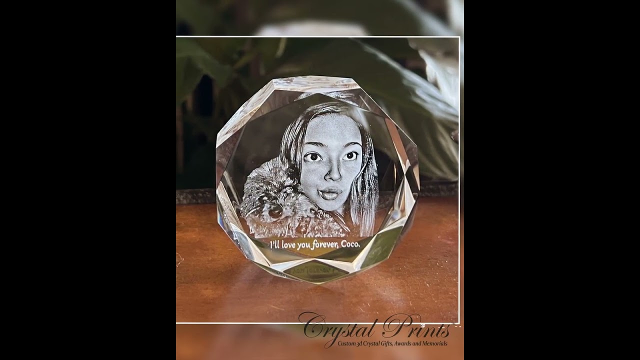 Pet Memorial Jeweled Puck