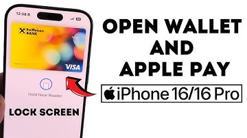 iPhone 16/16 Pro Max: How to Open WALLET & Apple Pay from Lock Screen