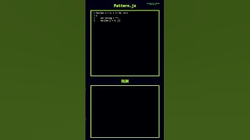Pattern in JavaScript || algorithm version ||‎‎‎@Algorithm_Logic||#Algorithm_Logic #js