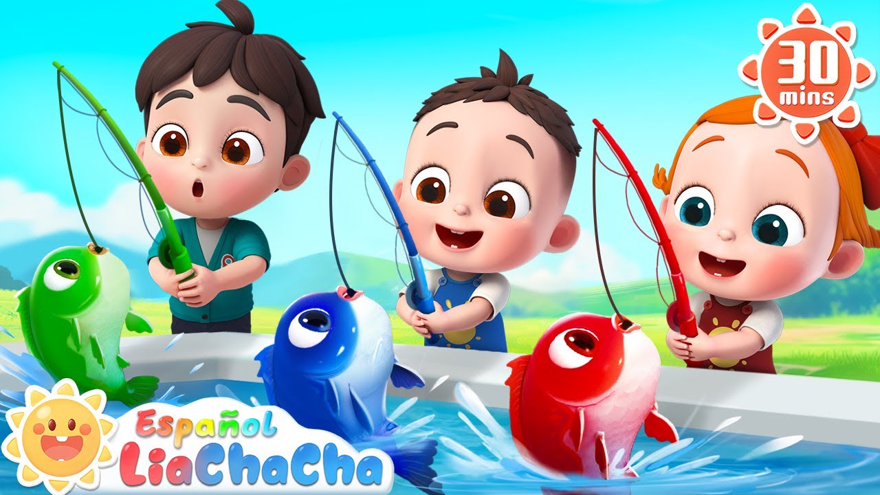 12345, Un Pez Vivo Yo Atrapé | LiaChaCha en Español - Canciones Infantiles