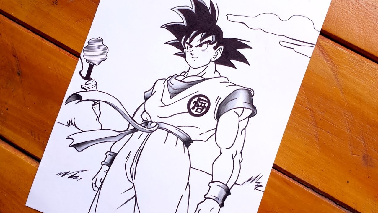 Desenhando Goku Dragon Ball Z (Drawing Goku) Diogo Desenha #14 