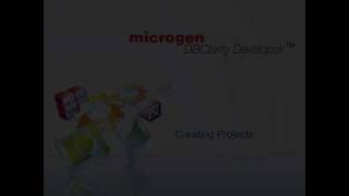 Creating Projects in Microgen DBClarity Developer