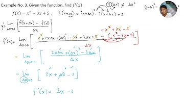 15 Derivatives using Increment Method