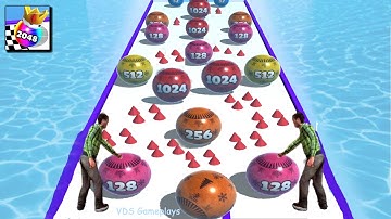 Ball Merge 2048 ! Ball Run Game All Levels Gameplay (54-58) android, iOS by@VDSGameplays