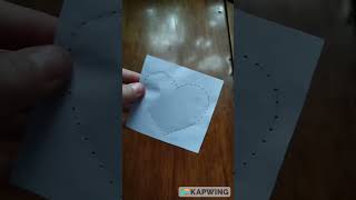 heart made of threads#paper#scissors#mini#pencil#craft#cut#heart#threads.