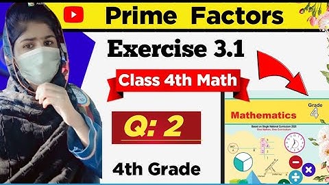 Class 4th Maths Chapter 2 Exercise 3 |Common prime factors |@youtubemathteacher
