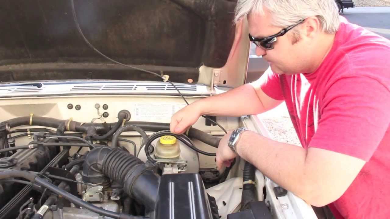1996 Jeep Cherokee  - How to replace the Power Brake Booster and Master  Cylinder - YouTube