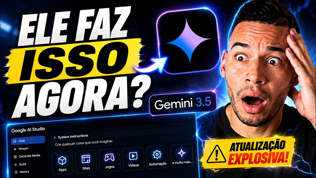 O Google Atualizou o AI Studio com o Gemini 3.5… e o Resultado é ...