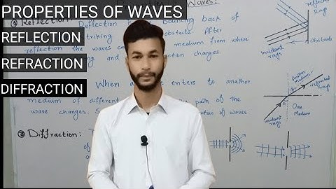 PROPERTIES OF WAVES || REFLECTION || REFRACTION DIFFRACTION || CLASS 10.