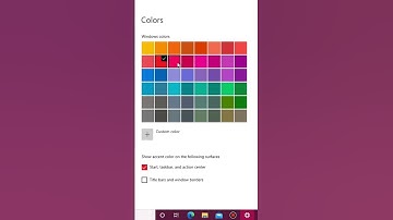 Thay đổi màu nền cho Menu Start, thanh taskbar và trung tâm điều khiển trên Windows 10 ... #shorts
