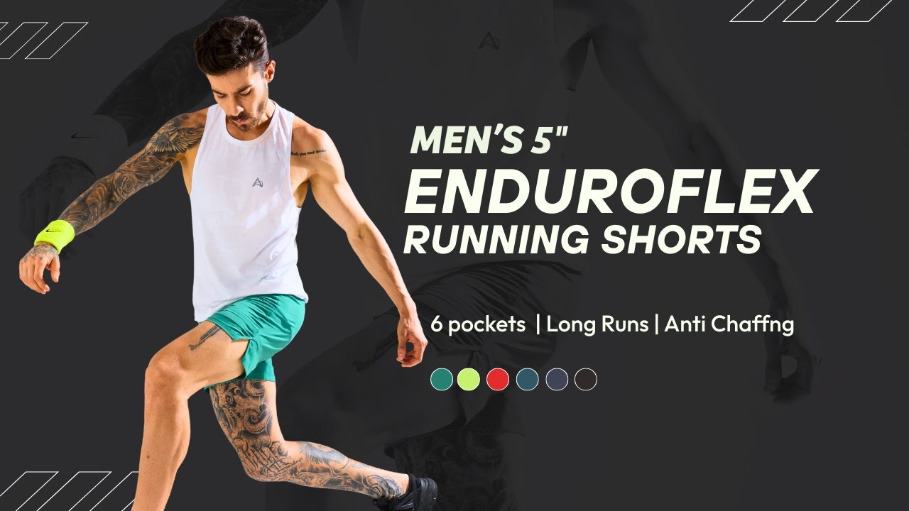 Men's 5" Enduroflex Running Shorts for Long Runs | Marathon Tested 🏃‍♂️